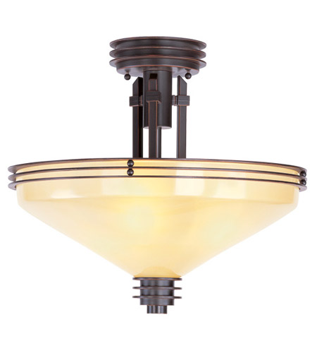 Matrix 3 Light Semi Flush Mounts in Olde Bronze 4359 67