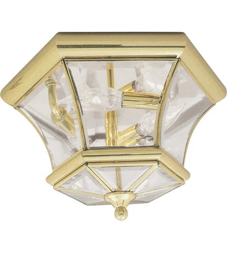 Livex Lighting Monterey/Georgetown Polished Brass 2-Light Ceiling Mount