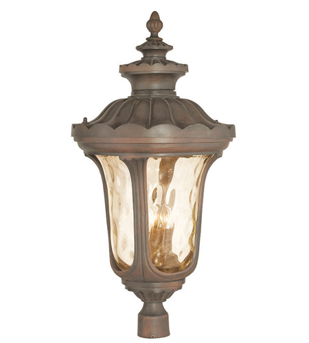 Livex Lighting 76704-58 Oxford 4 Light 33 inch Imperial Bronze Outdoor Post Light photo