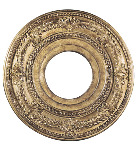 Ceiling Medallion Vintage Gold Leaf Accessory