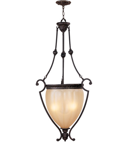 Aladdin 3 Light Foyer Pendants in Rustic Copper 8508 47