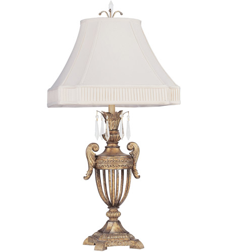 La Bella 1 Light Table Lamps in Vintage Gold Leaf 8898 65