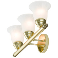 Livex Lighting 1063-02 Neptune 3 Polished Brass Bath Light