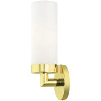 Livex Lighting 15071-02 Aero 1 Light 4 inch Polished Brass ADA ADA Single  Sconce Wall Light