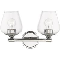 Livex Lighting 17472-05 Willow 2 Light 15 inch Polished Chrome Vanity Sconce Wall Light photo thumbnail