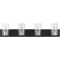 Livex Lighting 18474-04 Zurich 4 Light 36 inch Black with Brushed Nickel Accents Vanity Sconce Wall Light, Large alternative photo thumbnail