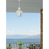 White Livex Lighting 2152-03 Monterey 1-Light Outdoor Hanging Lantern 