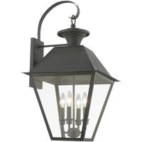 Livex Lighting 27222-61 Wentworth 4 Light 28 inch Charcoal Outdoor Extra Wall Lantern, Extra Large alternative photo thumbnail
