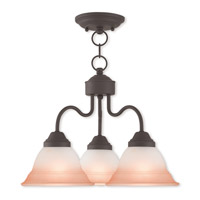 Livex Lighting 40723-07 Wynnewood 3 Light 18 inch Bronze Convertible Dinette Chandelier/Ceiling Mount Ceiling Light photo thumbnail