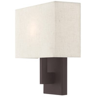Livex Lighting 42424-07 Transitional One Light Wall Sconce from Hayworth Collection in Bronze/Dark Finish Medium