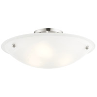 Livex 3 Light Polished Brass Home Basics Semi Flush Mount Ceiling Lamp 4274-02 