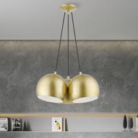 Livex Lighting 43393-33 Piedmont 3 Light 22 inch Soft Gold with Polished Brass Accents Globe Pendant Ceiling Light alternative photo thumbnail