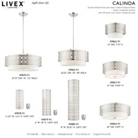 Livex Lighting 49870-91 Calinda 5 Light 25 inch Brushed Nickel Pendant Chandelier Ceiling Light alternative photo thumbnail