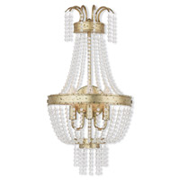 Livex Lighting 51874-28 Valentina 3 Light 13 inch Hand Applied Winter Gold Wall Sconce Wall Light photo thumbnail