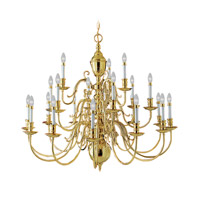 Livex Lighting 5342-02 Wakefield 21 Light 42 inch Polished Brass Chandelier Ceiling Light photo thumbnail
