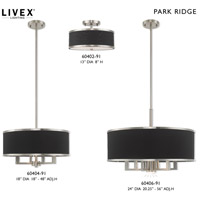 Livex Lighting 60404-91 Park Ridge 4 Light 18 inch Brushed Nickel Pendant Chandelier Ceiling Light alternative photo thumbnail