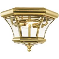Livex Lighting Monterey/Georgetown Polished Brass 2-Light Ceiling Mount