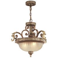 Livex Lighting 8547-64 Seville 3 Light 19 inch Palacial Bronze with Gilded Accents Pendant/Ceiling Mount Ceiling Light alternative photo thumbnail