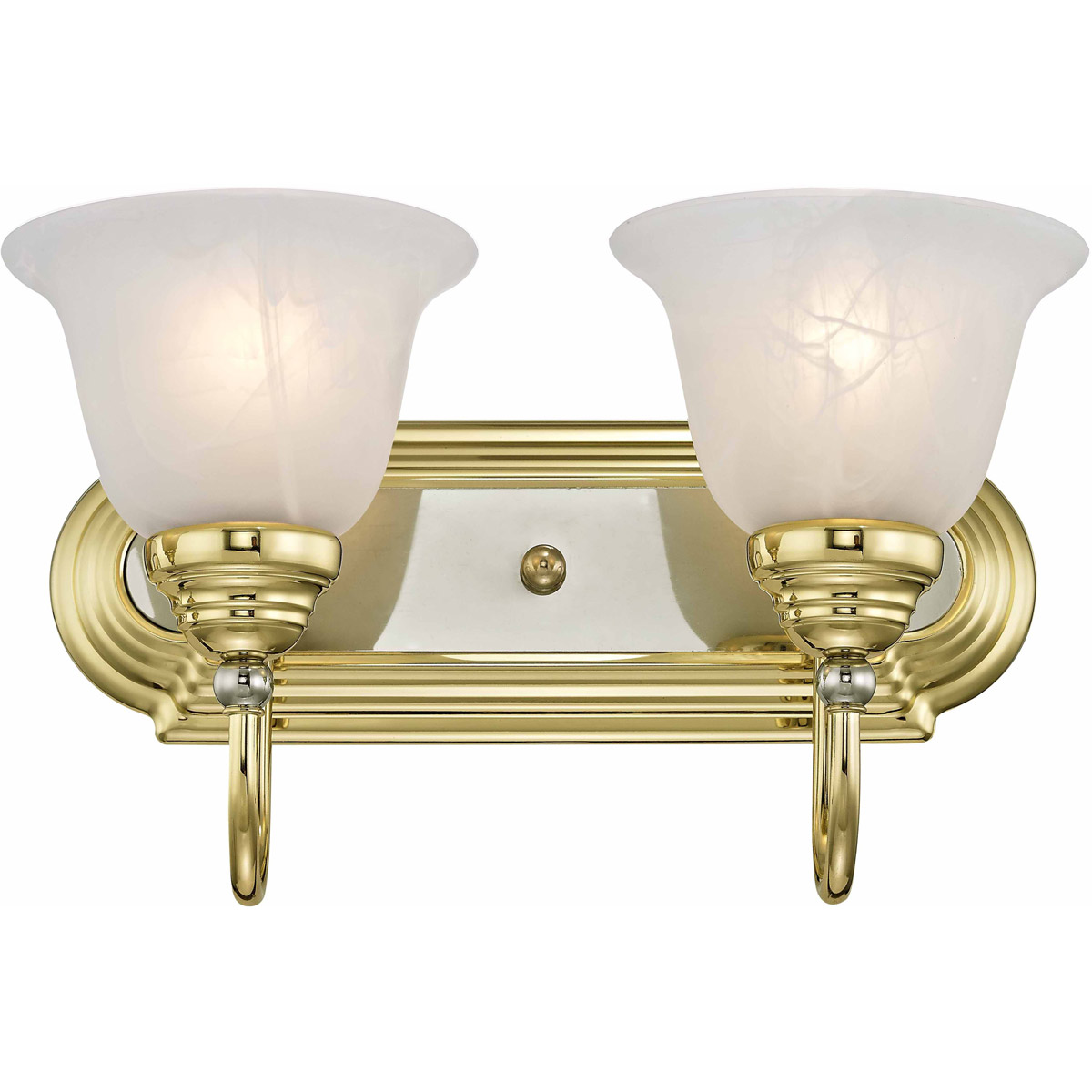 Livex 1002-25 Belmont Bathroom Vanity Light Polished Brass ...