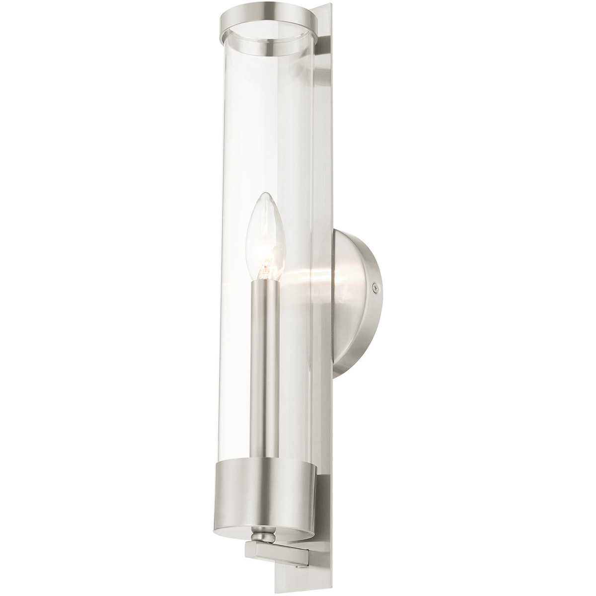 Livex Lighting 1014291 Castleton Wall Sconce Brushed Nickel eBay