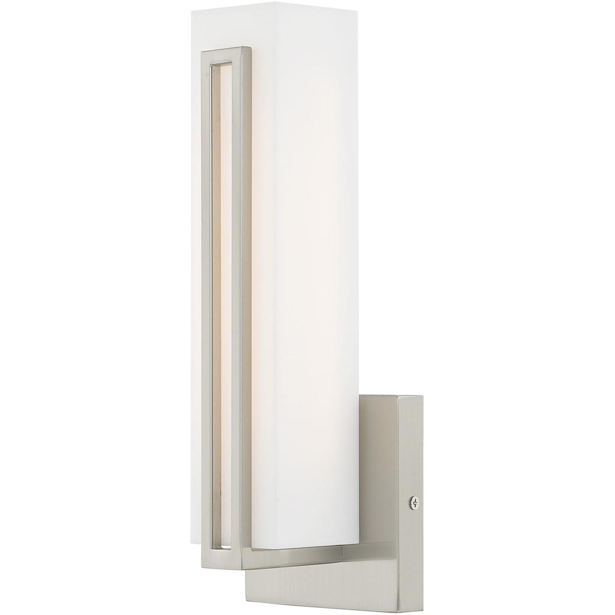 Livex Lighting 10190-91 Fulton LED 4.38 inch Brushed Nickel ADA ADA Wall Sconce Wall Light from Lighting New York
