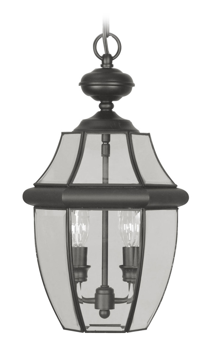 Livex Lighting 225504 Monterey 2 Light 105 inch Black Medium Outdoor Pendant Lantern