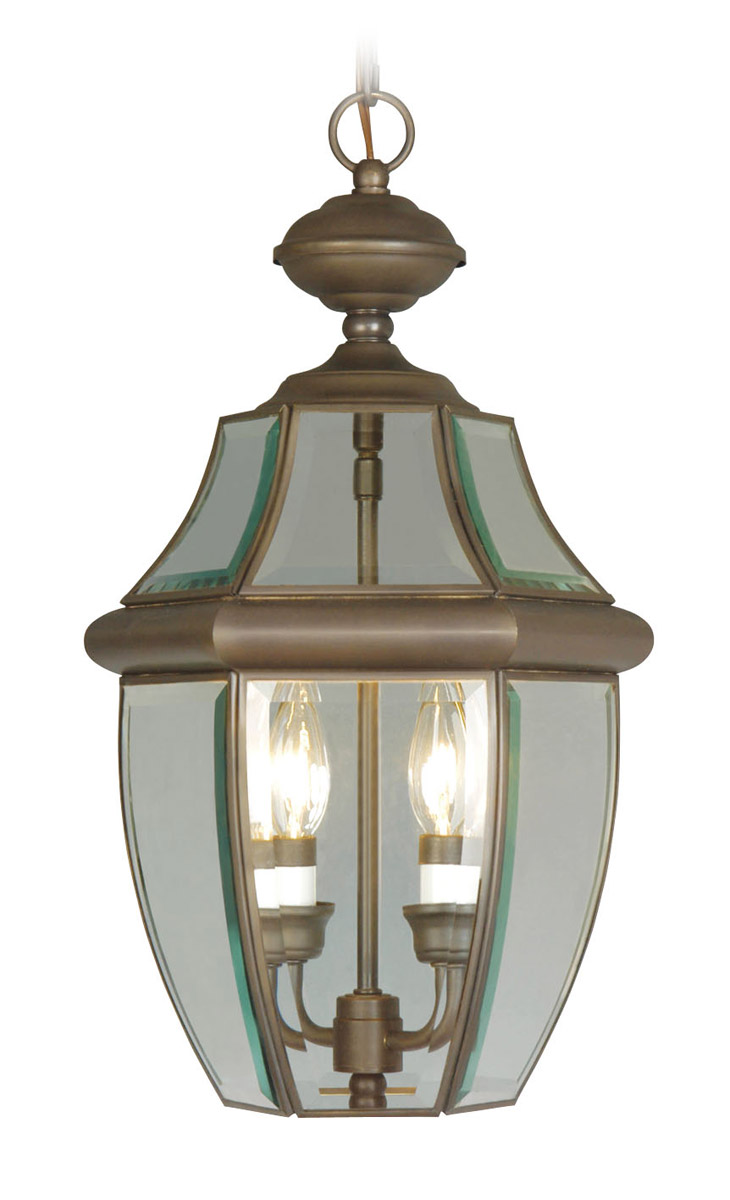 Livex Lighting 225507 Monterey 2 Light 105 inch Bronze Medium Outdoor Pendant Lantern