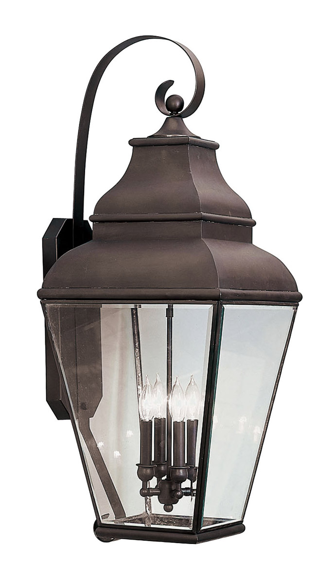Livex Lighting 2596-07 Exeter 4 Light 37 inch Bronze Extra Large Outdoor Wall Lantern
