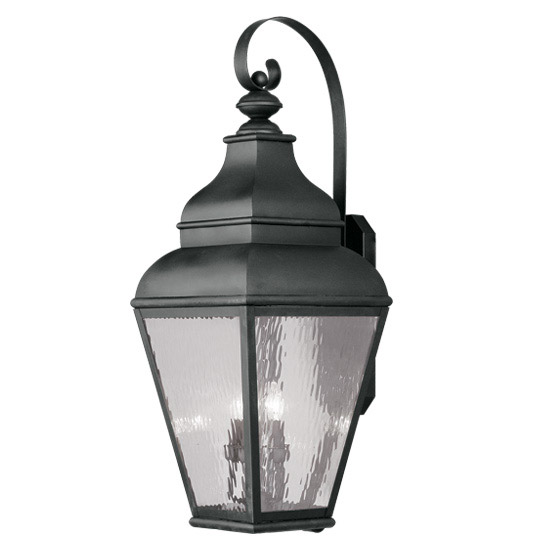 Livex Lighting 2607-04 Exeter 4 Light 37 inch Black Extra Large Outdoor Wall Lantern