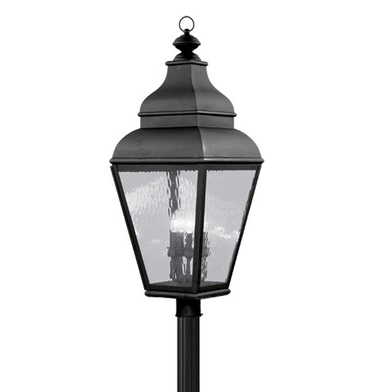 Livex Lighting 2608-04 Exeter 4 Light 38.5 inch Black Extra Large Outdoor Post Top Lantern