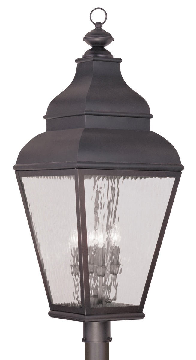 Livex Lighting 2608-07 Exeter 4 Light 38.5 inch Bronze Extra Large Outdoor Post Top Lantern