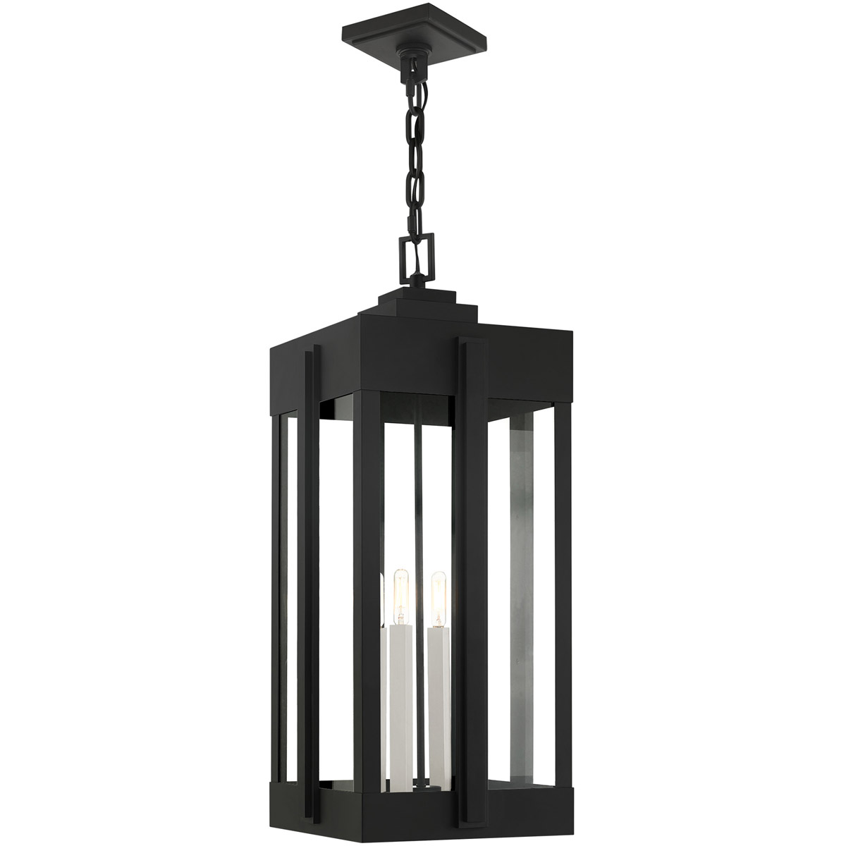 Livex Lighting 27720-04 Lexington 4 Light 12.63 inch Black Outdoor Pendant Lantern