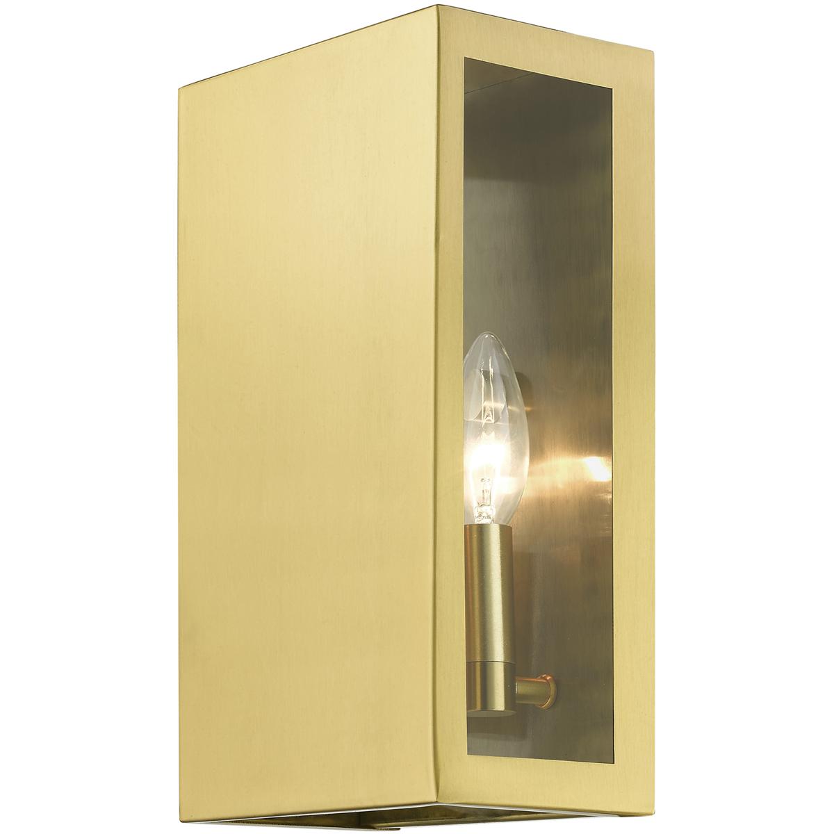 Livex Lighting 29122-32 Winfield 2 Light 11 inch Satin Gold Outdoor ADA Medium Sconce, Medium