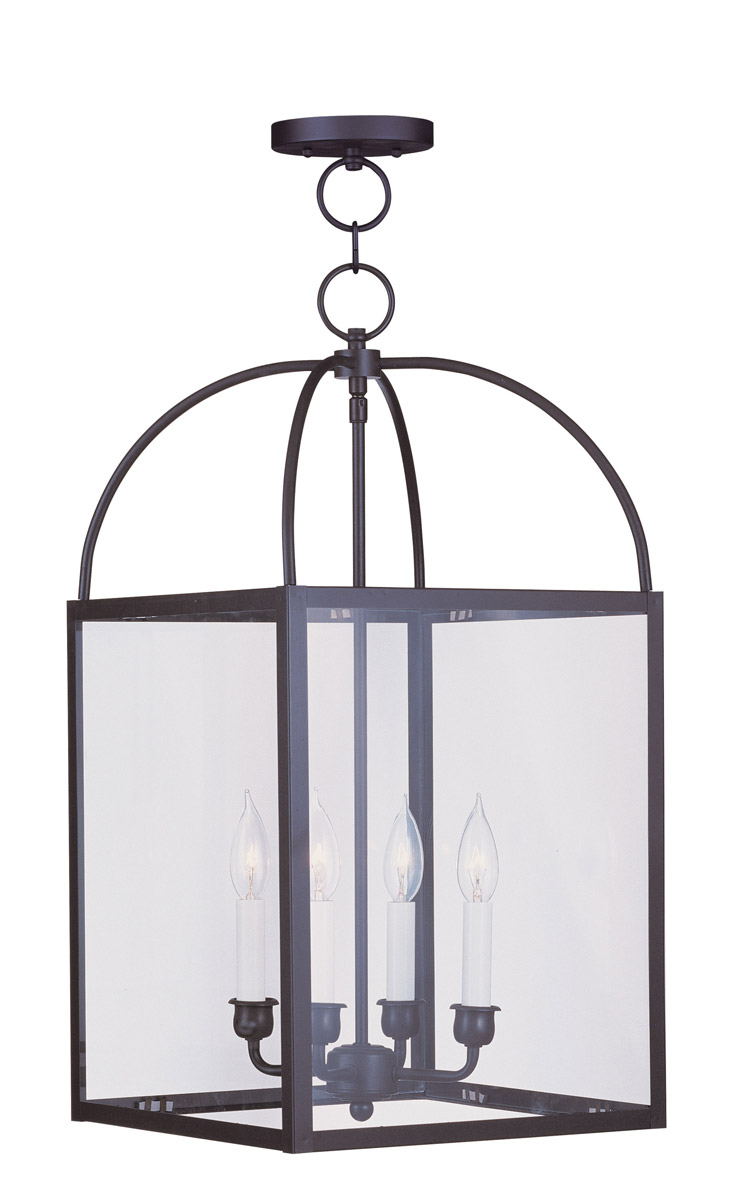Livex Lighting 4042-07 Milford 4 Light 12.75 inch Bronze Chain Lantern