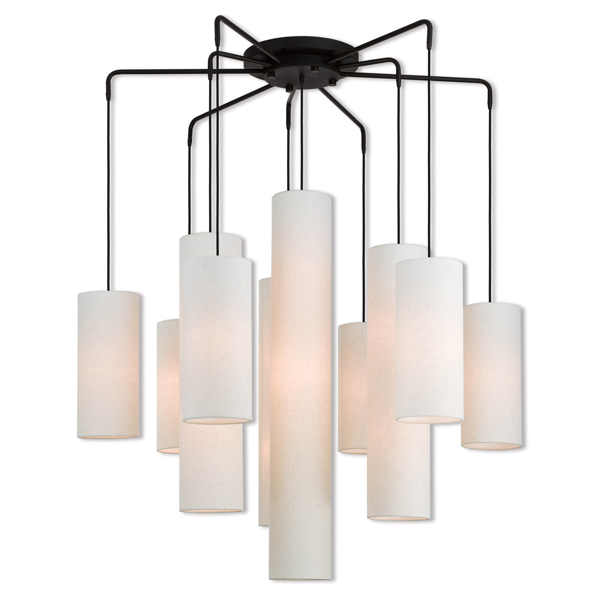 Livex Lighting 42657-07 Strathmore 15 Light 44.5 inch Bronze Extra Large Foyer Chandelier Ceiling Light