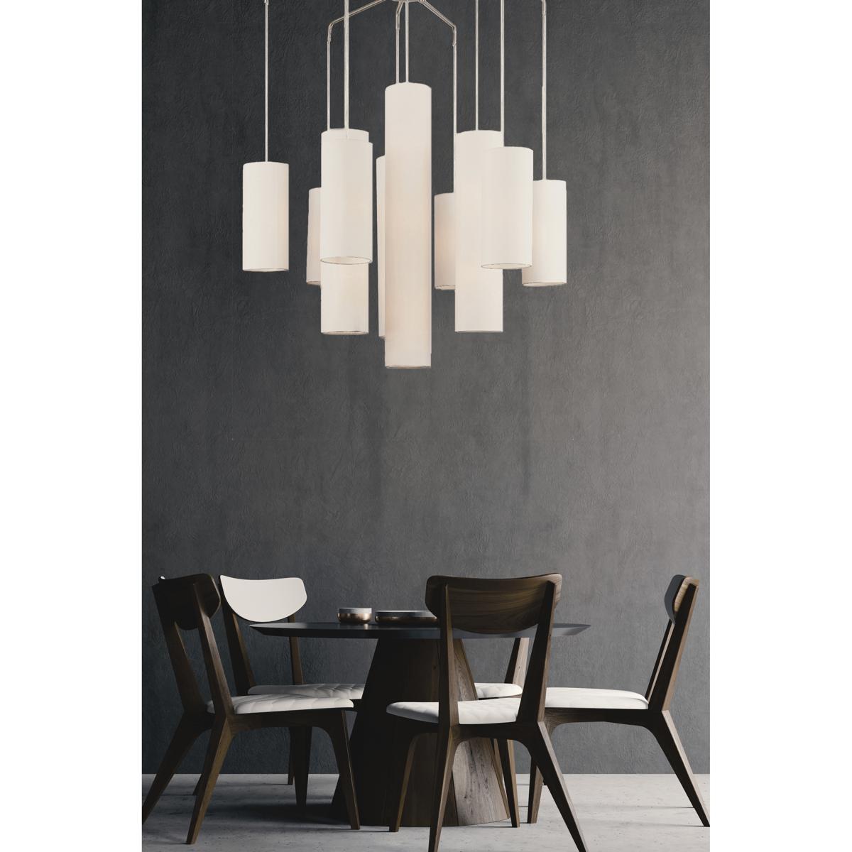 Livex Lighting 42658-91 Strathmore 15 Light 44.5 inch Brushed Nickel Extra Large Foyer Chandelier Ceiling Light