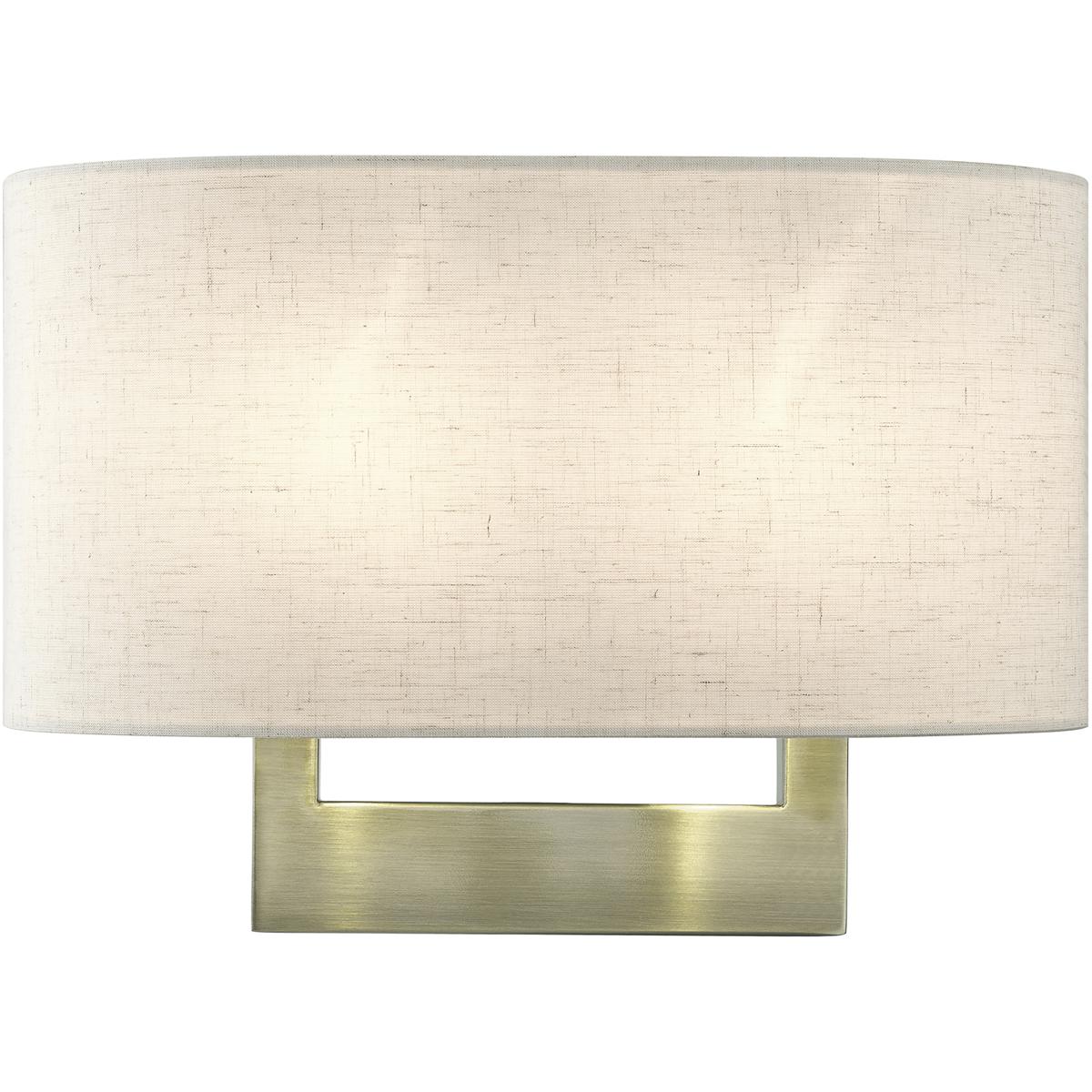 Livex Lighting 42933-01 ADA Wall Sconces 2 Light 13 inch Antique Brass ADA Medium ADA Sconce Wall Light, Medium