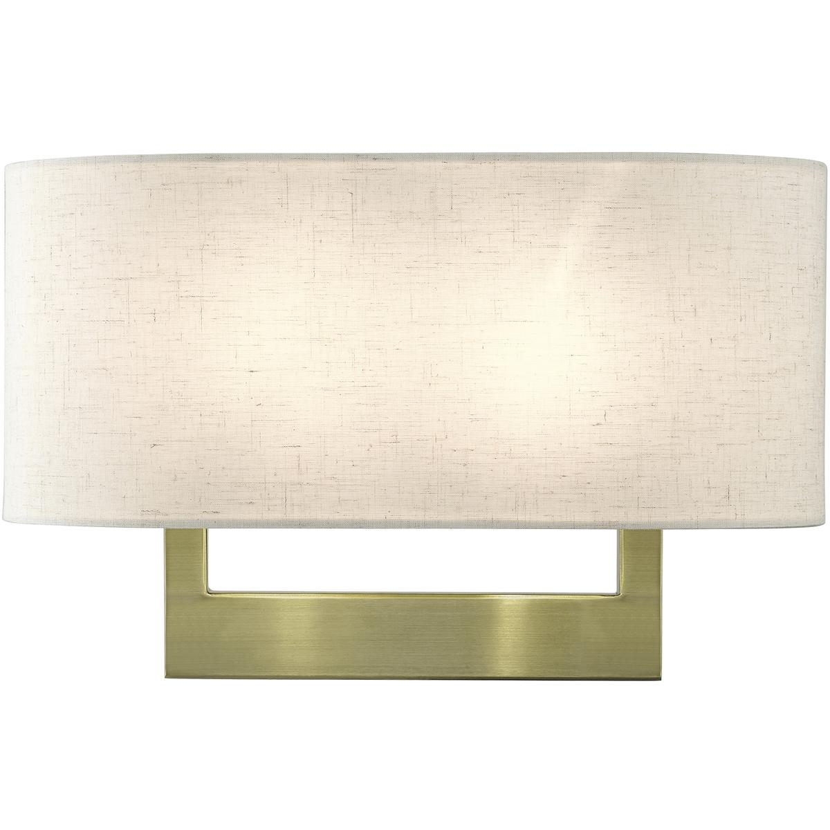 Livex Lighting 42934-01 ADA Wall Sconces 2 Light 15 inch Antique Brass ADA Large ADA Sconce Wall Light, Large