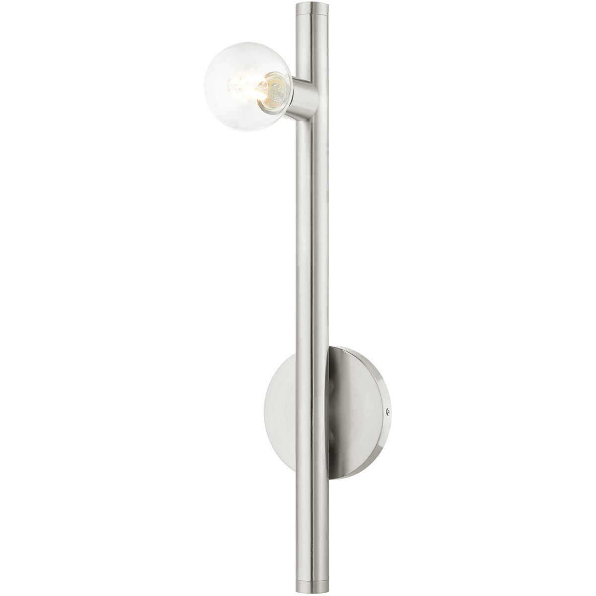 Livex Lighting 45861-91 Bannister 1 Light 5 inch Brushed Nickel Wall Sconce Wall Light