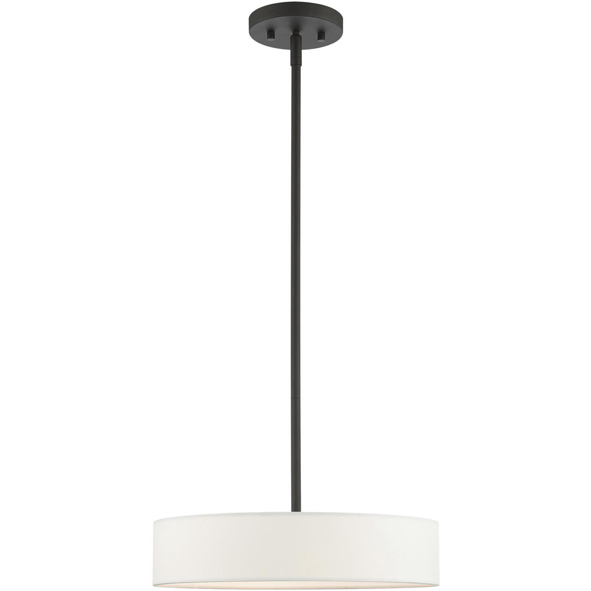 Livex Lighting 46923-04 Venlo 4 Light 14 inch Black with Brushed Nickel Accents Pendant Ceiling Light