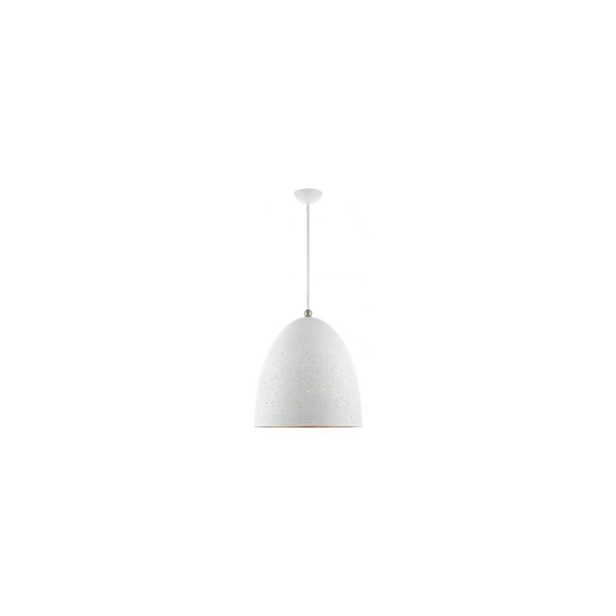 Livex Lighting 49110-76 Arlington 3 Light 19 inch Scandinavian Gray with Brushed Nickel Accents Large Pendant Ceiling Light
