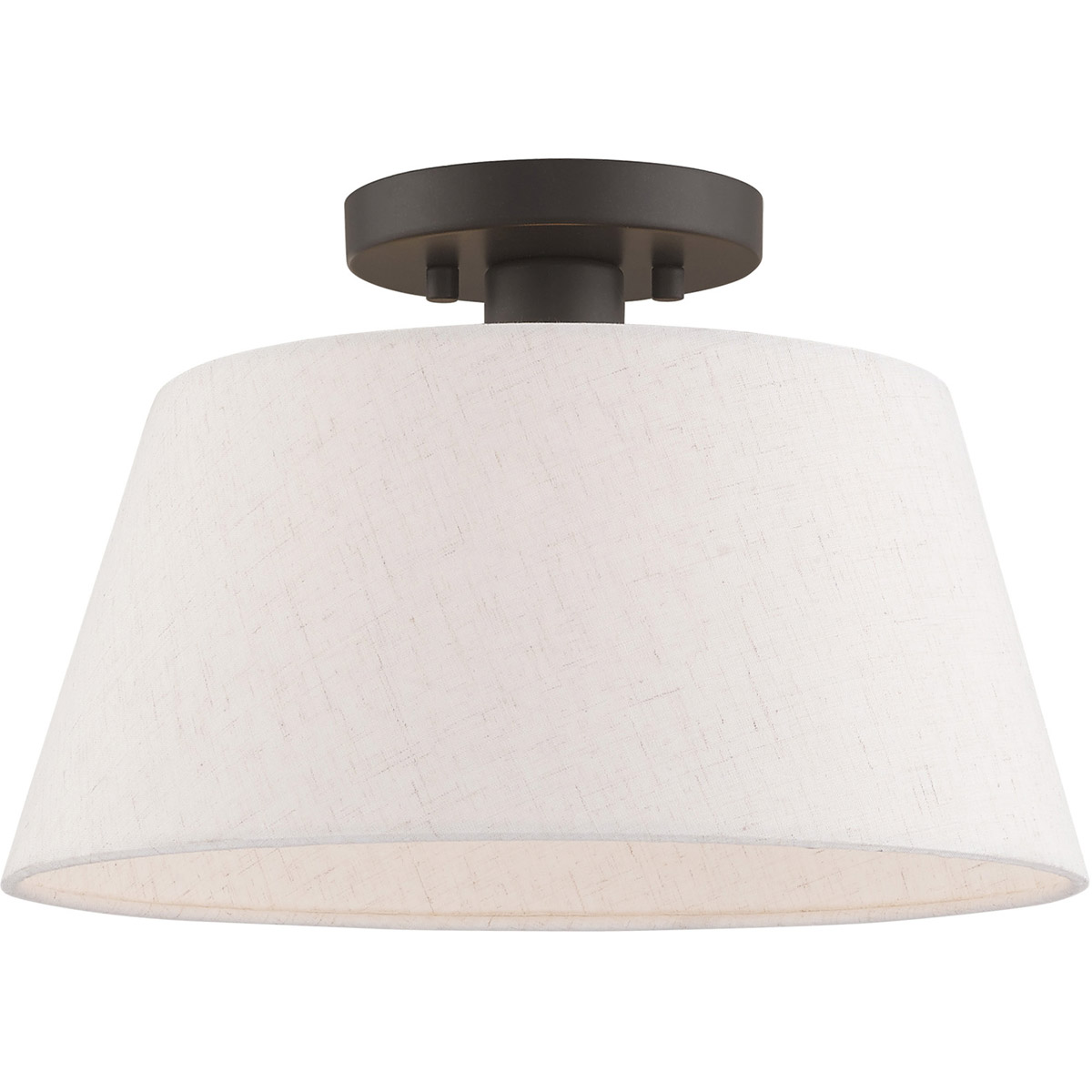 Livex Lighting 50802-92 Belclaire 1 Light 13 inch English Bronze Semi-Flush Mount Ceiling Light