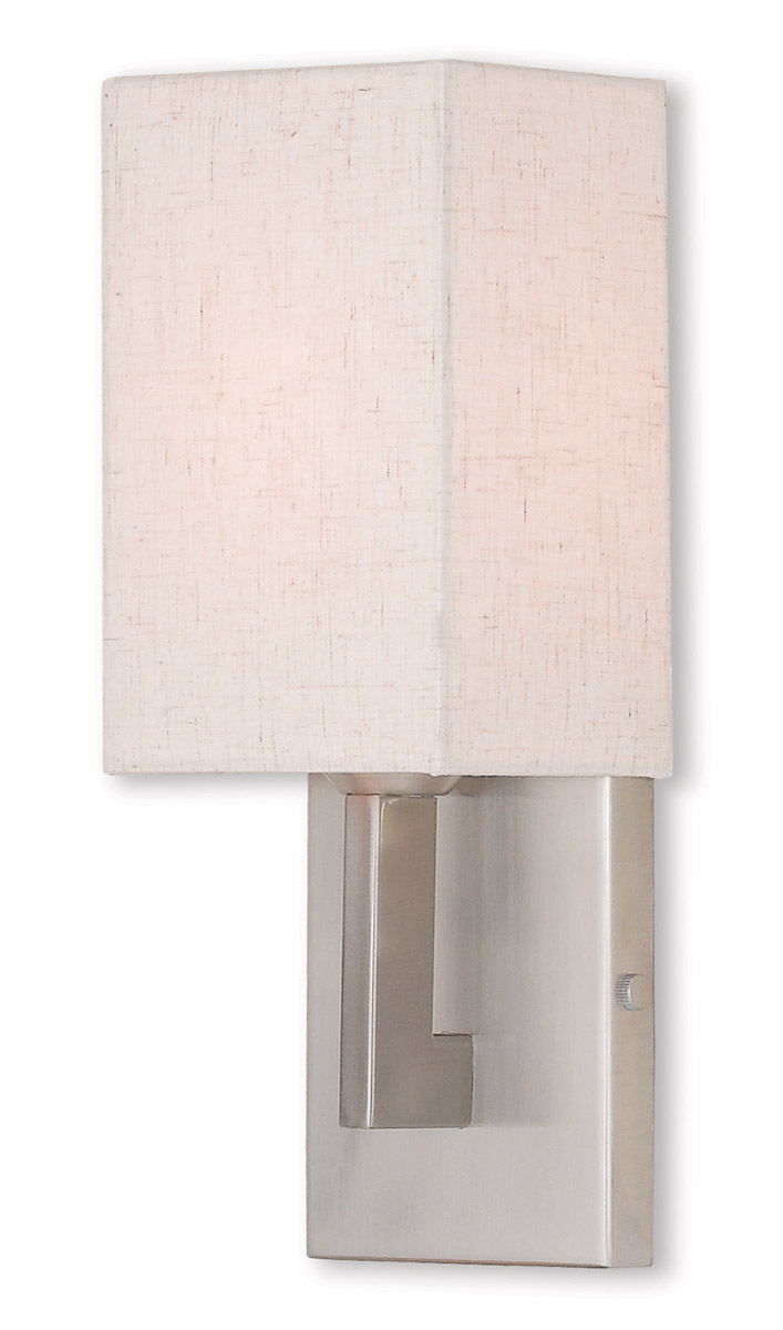 Livex Lighting 52131-91 Meridian 1 Light 5 inch Brushed Nickel ADA ADA Wall Sconce Wall Light