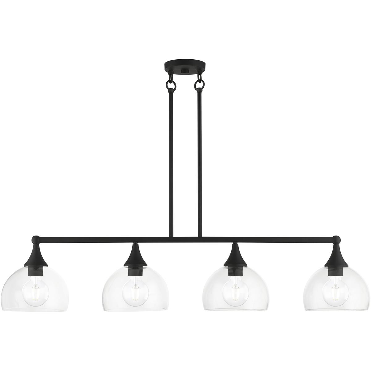 Livex Lighting Glendon 45 Inch 4 Light Linear Suspension Light Glendon - 53644-04 - Transitional