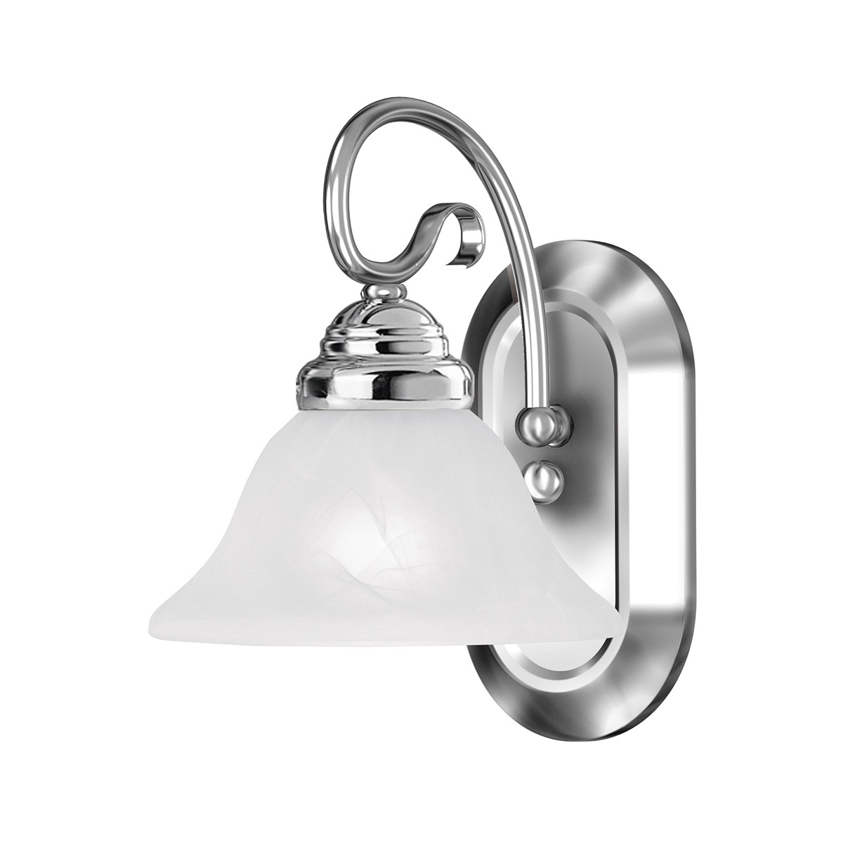 Livex Lighting 6101-05 Coronado 1 Light 8 inch Polished Chrome Bath Vanity Wall Light