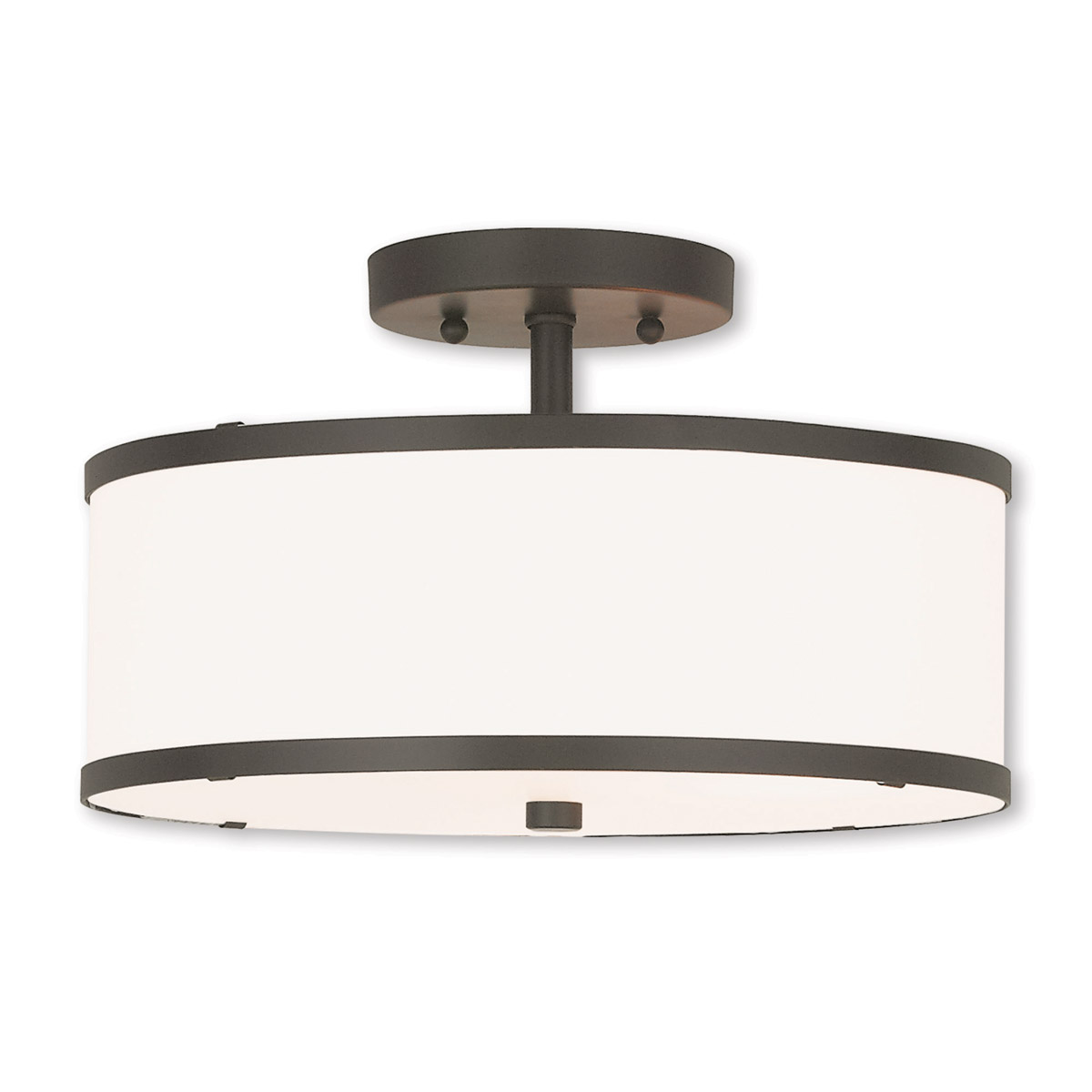 Livex Lighting 62627-07 Park Ridge 2 Light 13 inch Bronze Semi-Flush Mount Ceiling Light