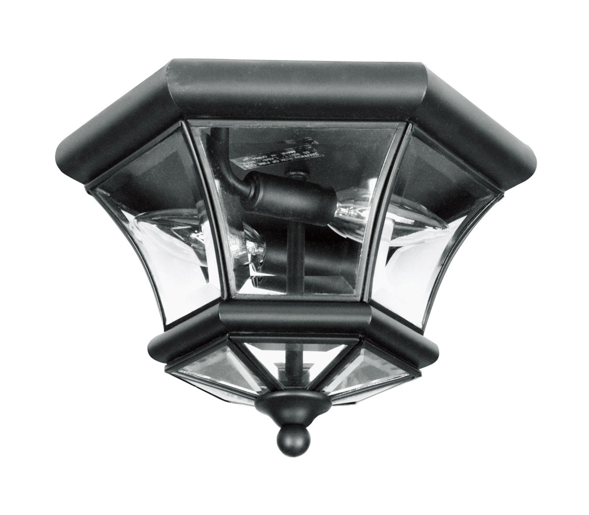 Livex Lighting 705204 Monterey 2 Light 105 inch Black Flush Mount Ceiling Light