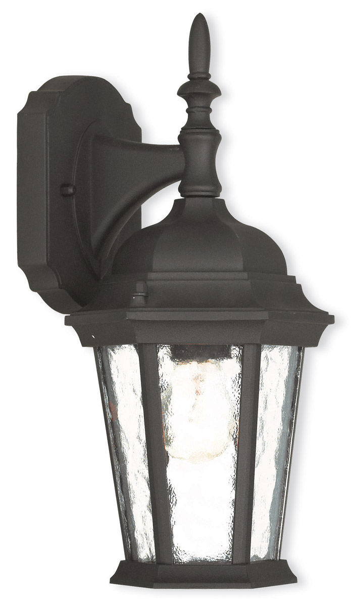 Livex Lighting 7546014 Hamilton 1 Light 135 inch Textured Black Mini Outdoor Wall Lantern