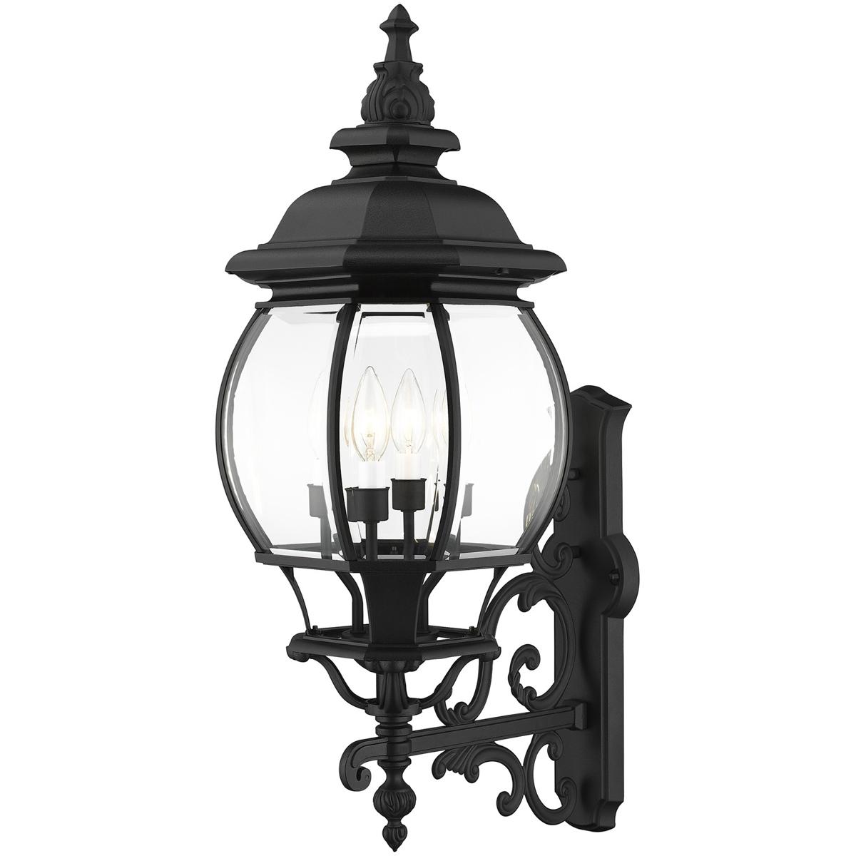 Livex Lighting 7701-14 Frontenac 4 Light 28.5 inch Textured Black Large Outdoor Wall Lantern