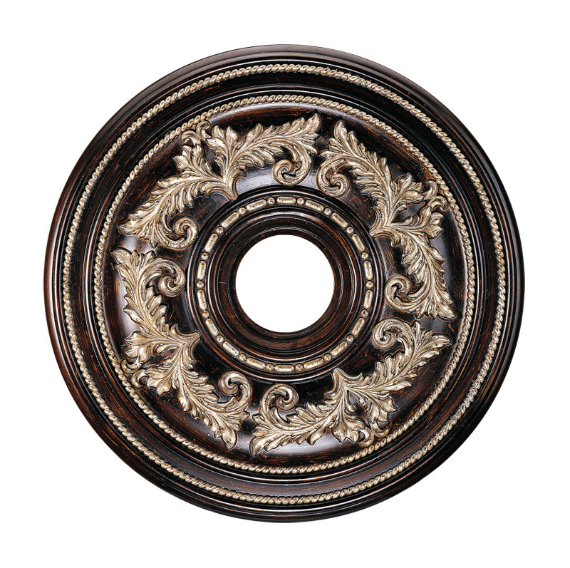 Livex Lighting 8200-40 Versailles Hand Rubbed Bronze with Antique Silver Accents Ceiling Medallion